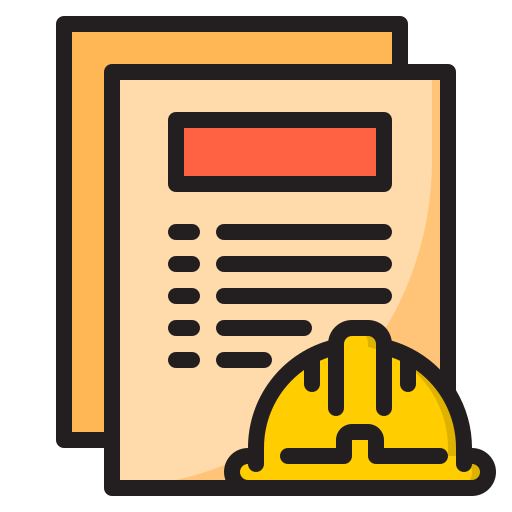 Files and documents srip Lineal Color icon