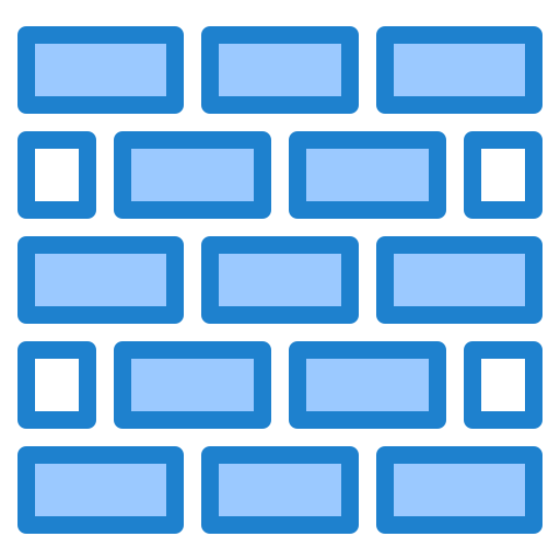 Brickwall srip Blue icon
