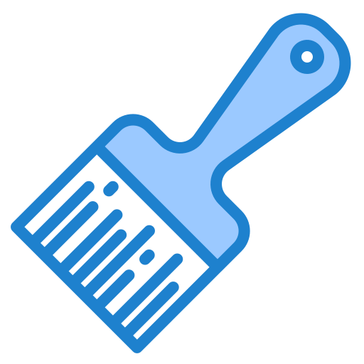 Paint brush srip Blue icon