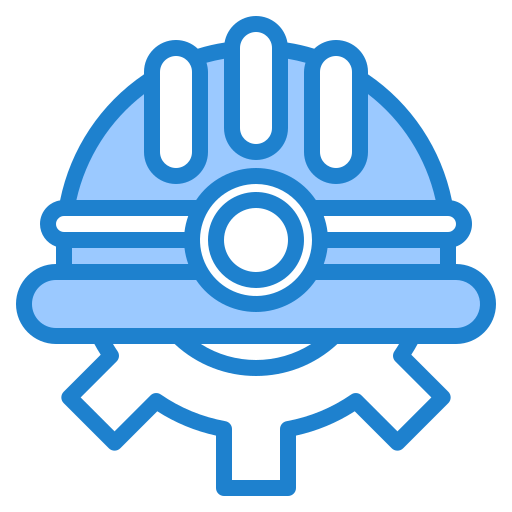 Helmet srip Blue icon