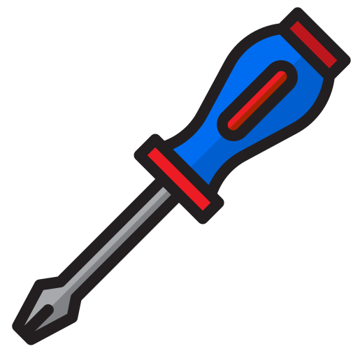 Screwdriver srip Lineal Color icon