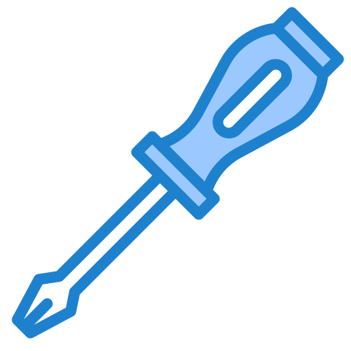 Screwdriver srip Blue icon