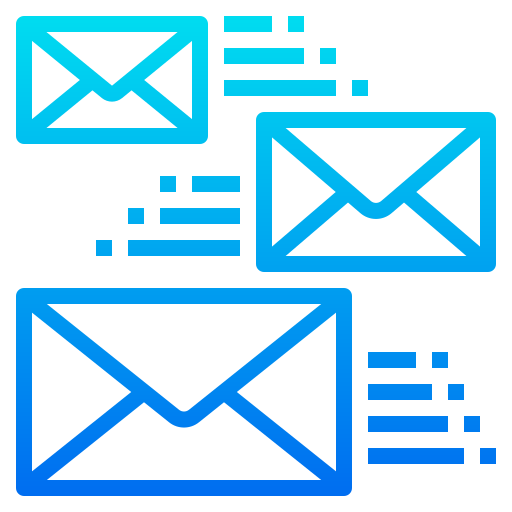 Mails srip Gradient icon