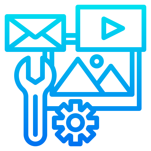 configurações do aplicativo srip Gradient Ícone