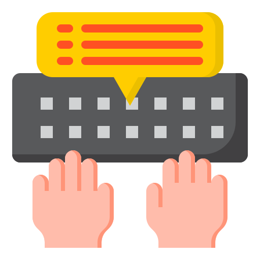 teclado srip Flat icono