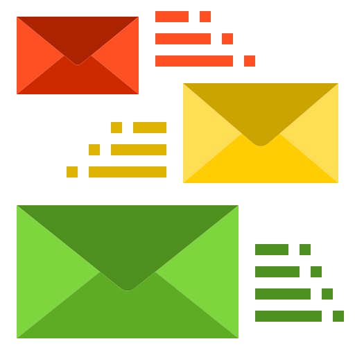 Mails srip Flat icon