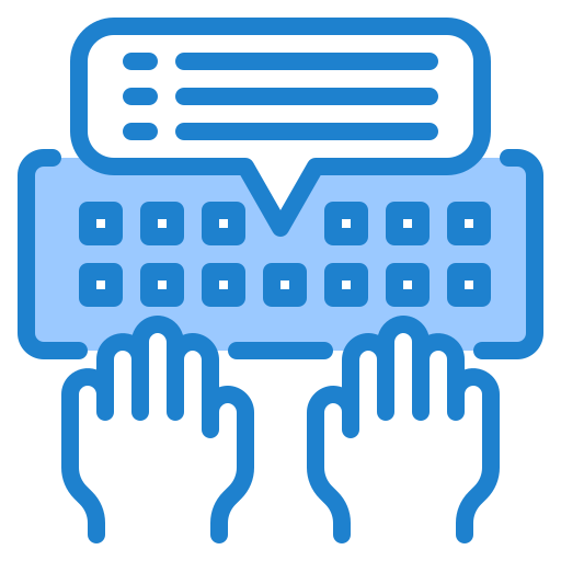 Keyboard srip Blue icon