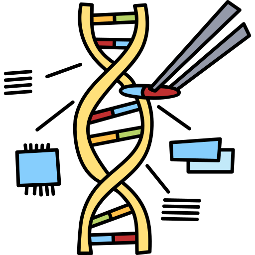 遺伝子 Hand Drawn Color icon