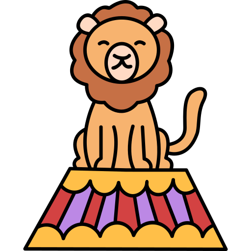 leone Hand Drawn Color icona