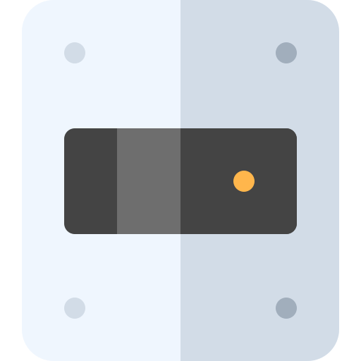 전등 스위치 Basic Rounded Flat icon