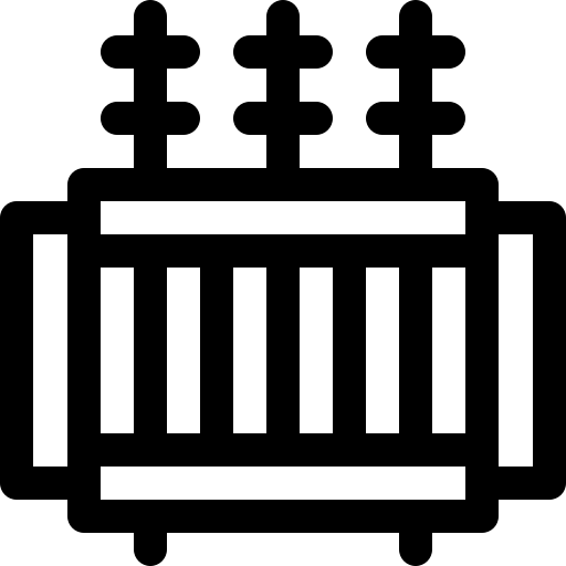 elektrisch Basic Rounded Lineal icoon