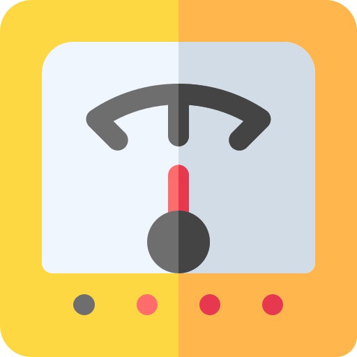 Voltmeter Basic Rounded Flat icon