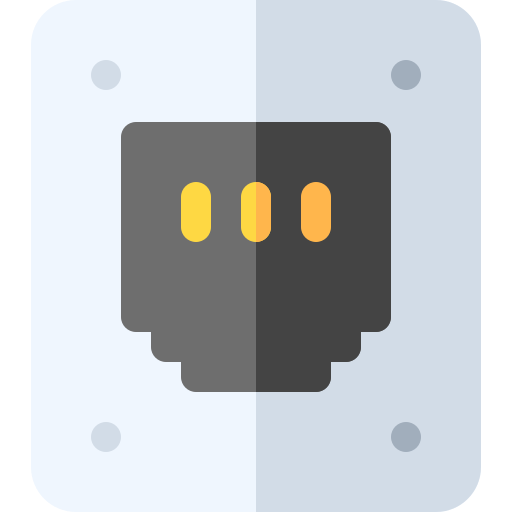 소켓 Basic Rounded Flat icon