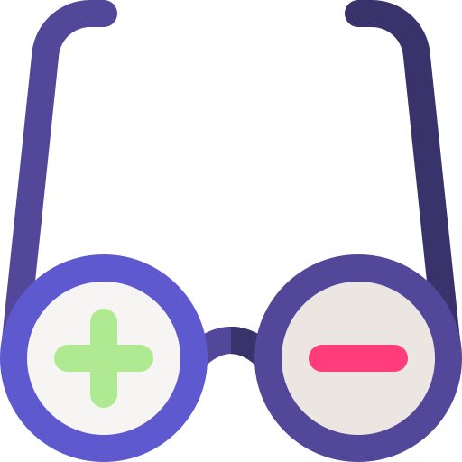 occhiali di prova Basic Rounded Flat icona