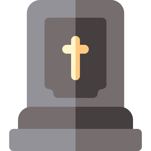 Graveyard Basic Rounded Flat icon