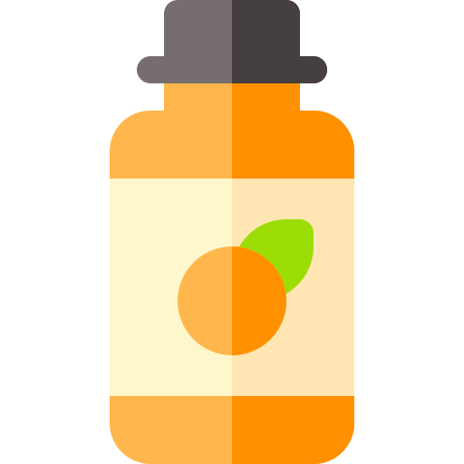 zumo de naranja Basic Rounded Flat icono