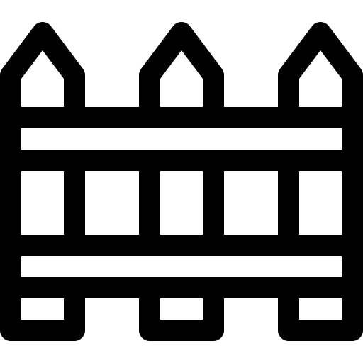 schutting Basic Rounded Lineal icoon