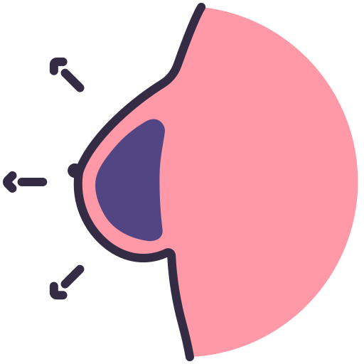 Breast implant Victoruler Linear Colour icon