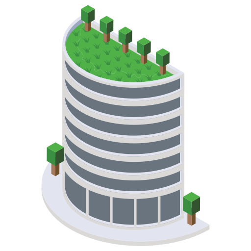 gratte-ciel Generic Isometric Icône