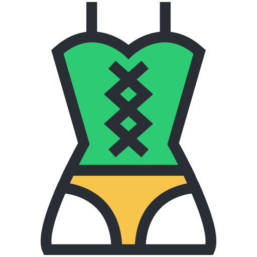 bikini Generic Outline Color icoon