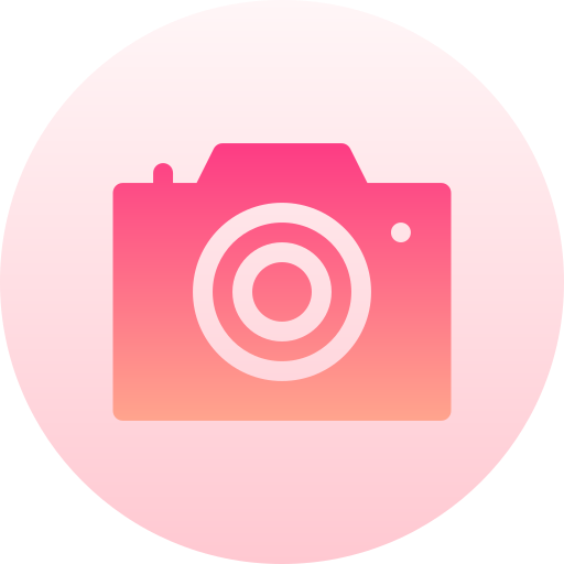 Camera Basic Gradient Circular icon