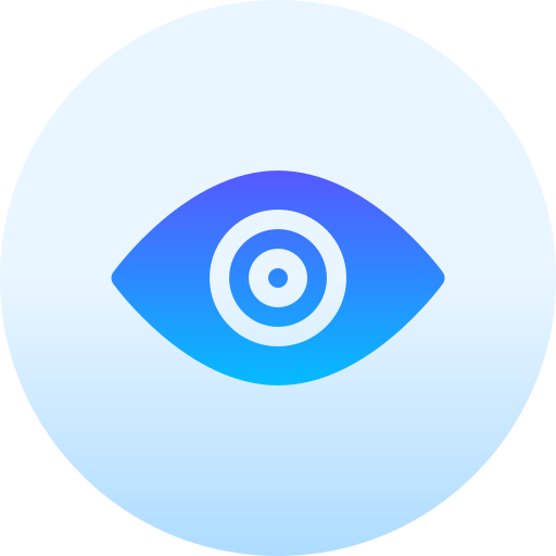 Глаз Basic Gradient Circular иконка