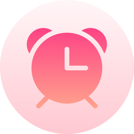 Alarm Basic Gradient Circular icon