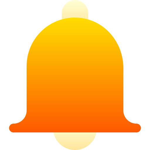 Notification bell Basic Gradient Gradient icon