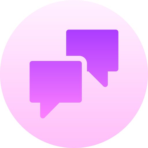 Dialogue Basic Gradient Circular icon