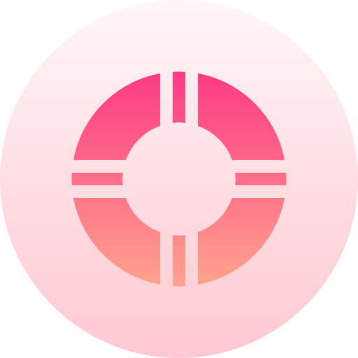 Lifesaver Basic Gradient Circular icon