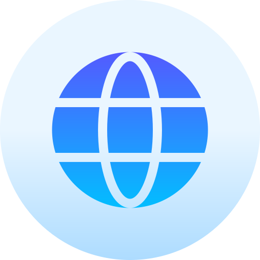 internet Basic Gradient Circular ikona