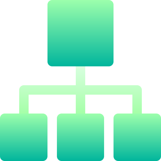 Hierarchy Basic Gradient Gradient icon