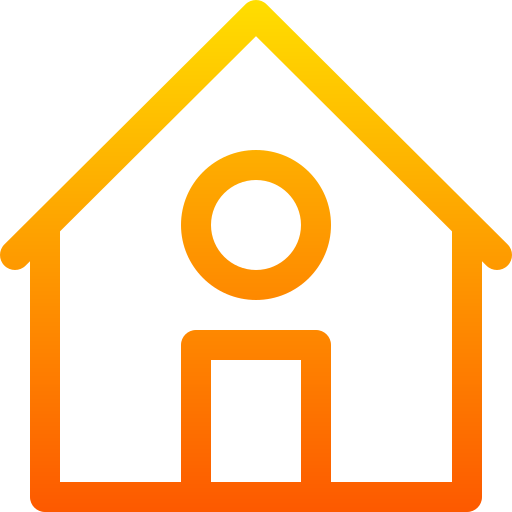 hogar Basic Gradient Lineal color icono