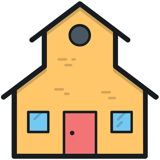 casa Generic Outline Color icona