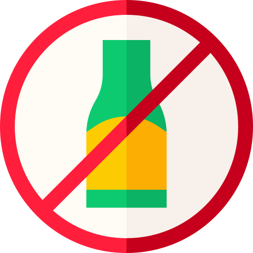 No drinking Basic Straight Flat icon
