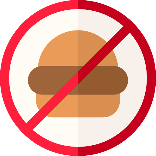 No food Basic Straight Flat icon