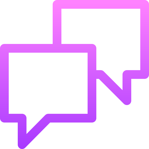 Dialogue Basic Gradient Lineal color icon