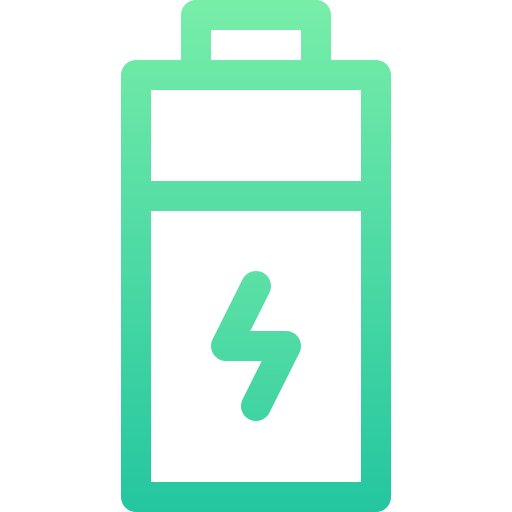 batería Basic Gradient Lineal color icono