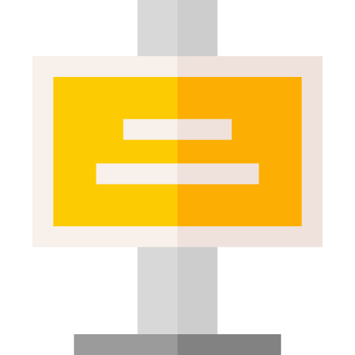 サイン Basic Straight Flat icon