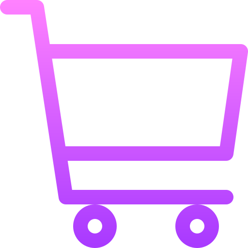 carrito de compras Basic Gradient Lineal color icono