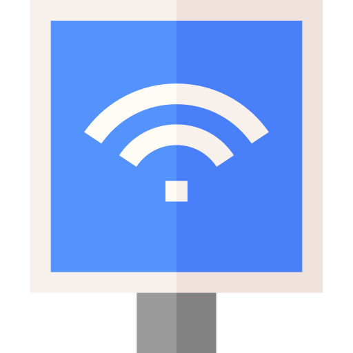 Wifi Basic Straight Flat icon