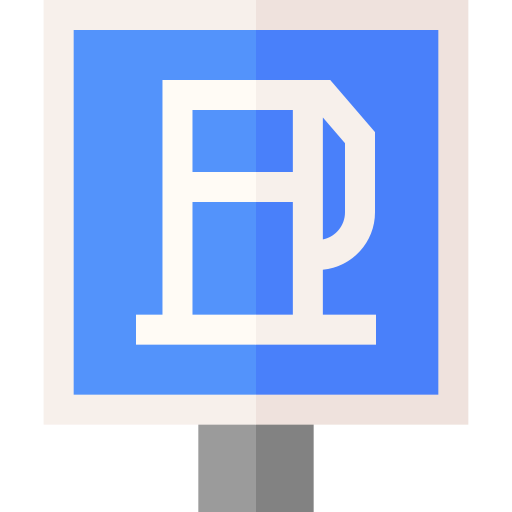 주유소 Basic Straight Flat icon