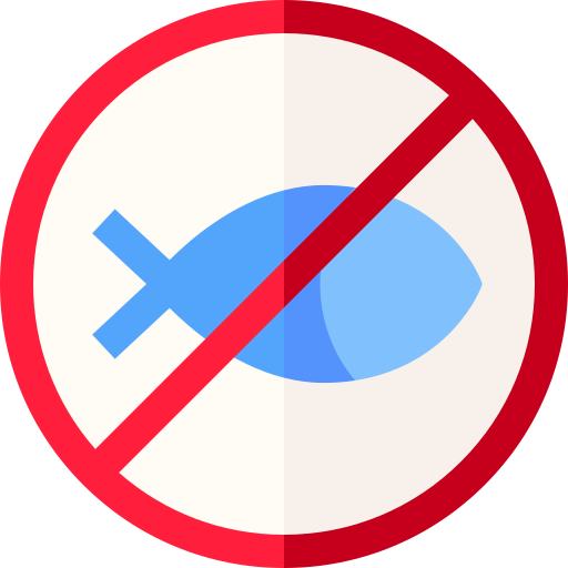 vietato pescare Basic Straight Flat icona