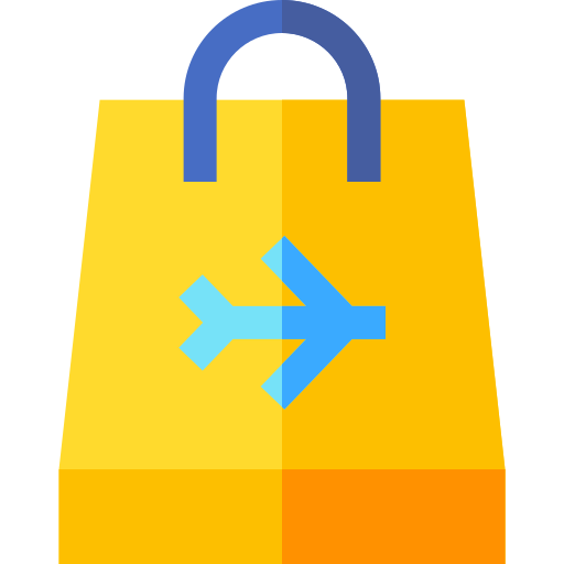 Shopping bag Basic Straight Flat icon