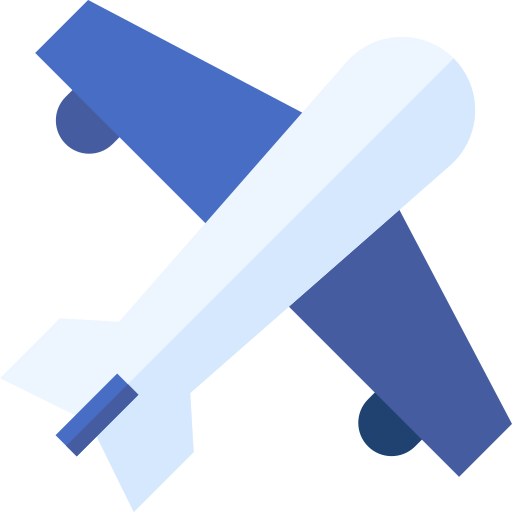 Airplane Basic Straight Flat icon