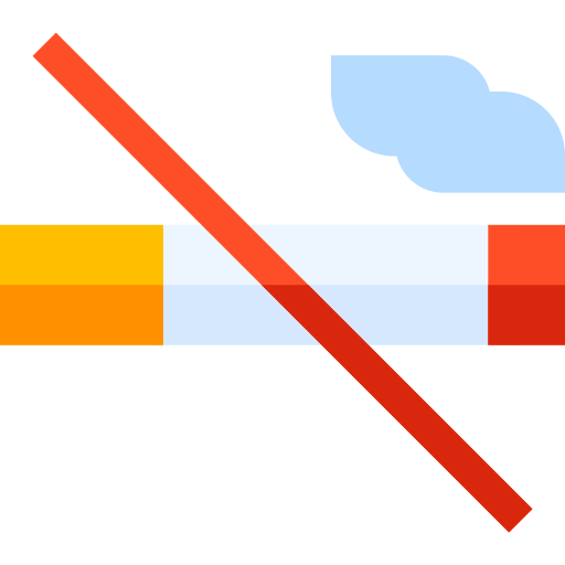 rauchen verboten Basic Straight Flat icon
