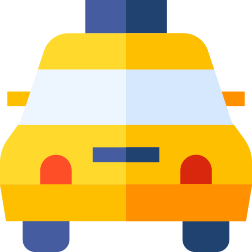 taxi Basic Straight Flat Icône