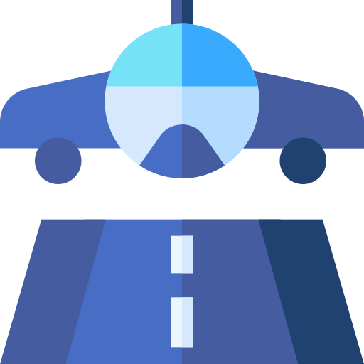 Самолет Basic Straight Flat иконка
