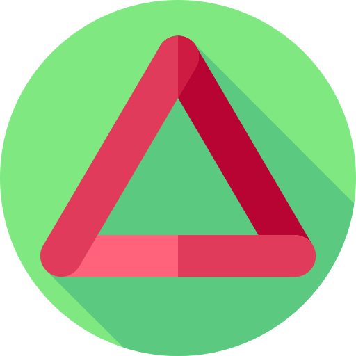 Warning Flat Circular Flat icon
