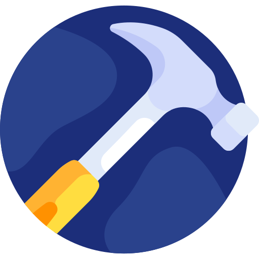 hammer Detailed Flat Circular Flat icon